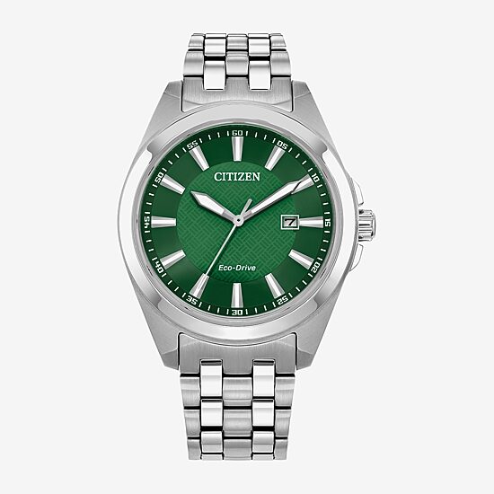 Citizen Peyten Mens Silver Tone Stainless Steel Bracelet Watch Bm7530-50x