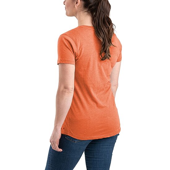 Berne Lightweight Performance Womens V Neck Short Sleeve T-Shirt