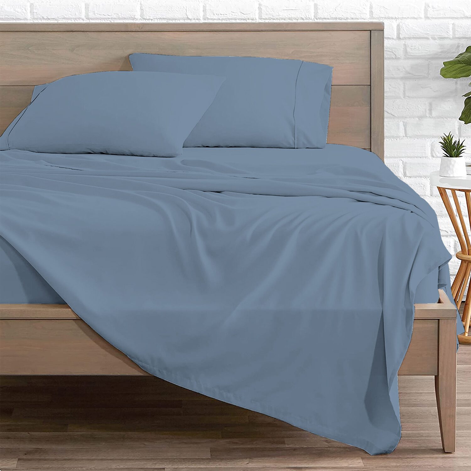 Color Sense 100% Cotton Lightweight Percale Weave Sheet Set