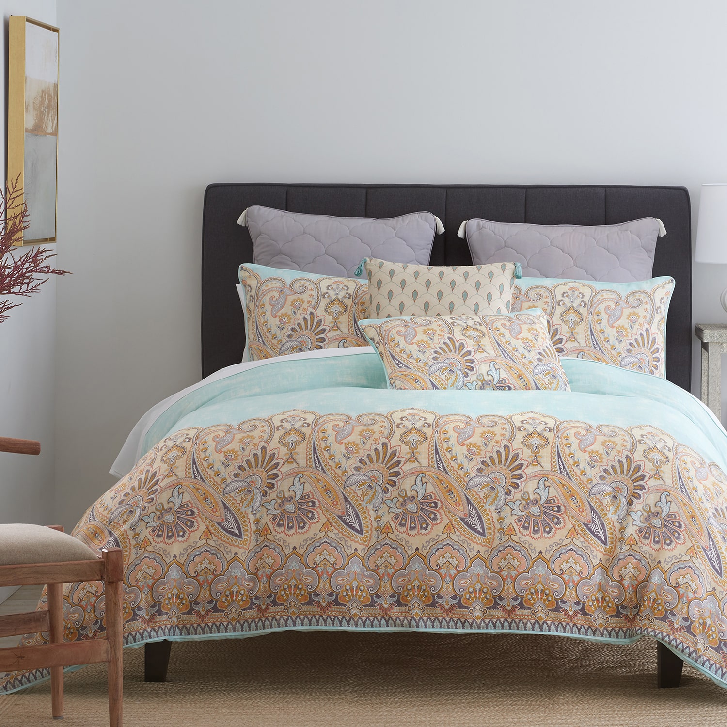 Heirlooms Of India Puri 3-pc. Floral Midweight REVERSIBLE Comforter Set