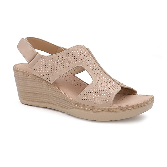 Yoki Crimson Womens Round Work Shoes