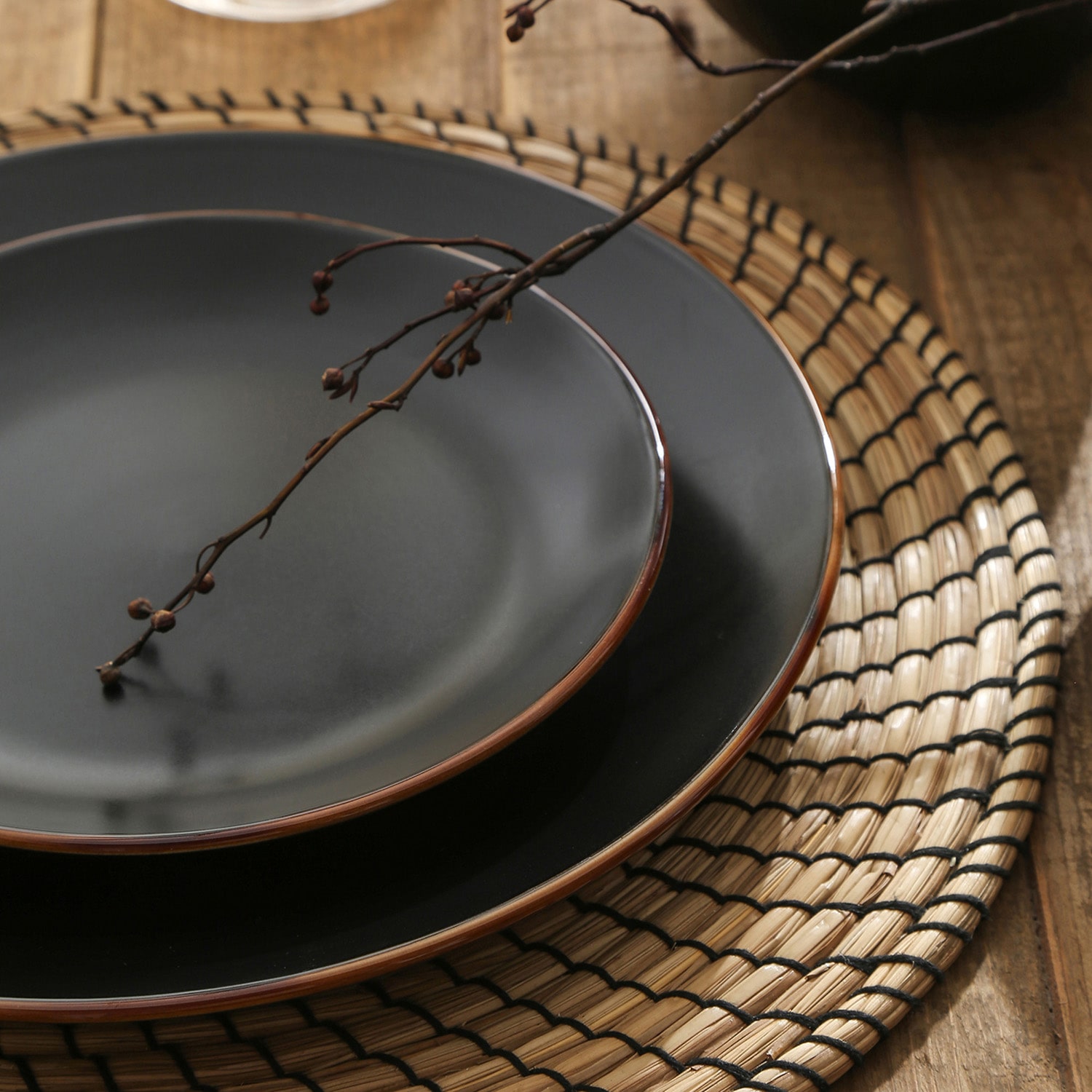 Stone + Lain Brasa 16-pc. Stoneware Dinnerware Set