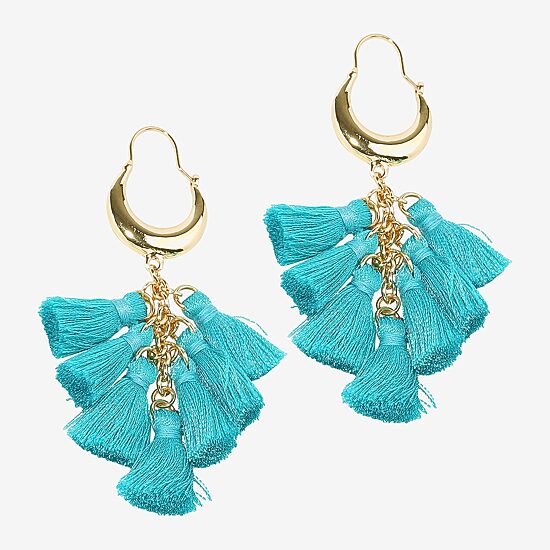 Bijoux Bar Gold Tone Womens Drop Earrings