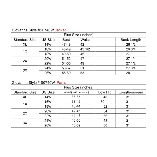Giovanna Signature Womens-Plus 2-pc. Pant Suit