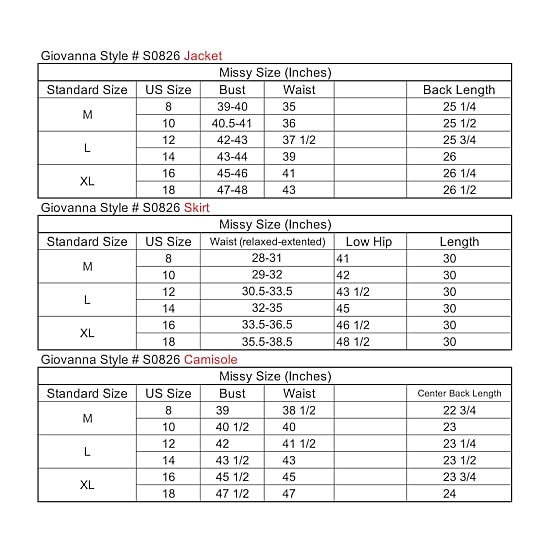 Giovanna Signature 3-pc. Skirt Suit