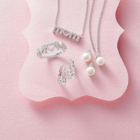 Yes, Please! Womens Lab Created White Sapphire Sterling Silver Round Drop Earrings