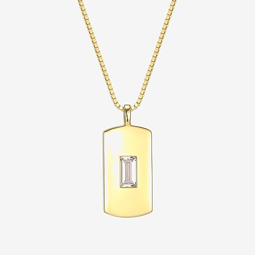 Mens 2 1/2 CT. T.W. Cubic Zirconia 18K Gold Over Silver 26 Inch Pendant Necklace, 22