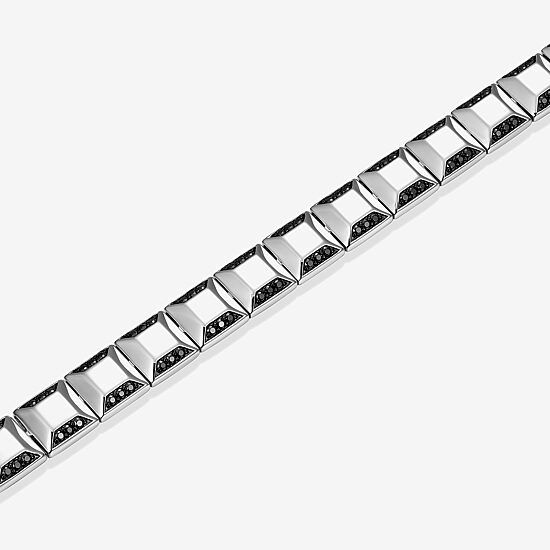 Mens Sterling Silver Solid Round 8 1/2 Inch Link Bracelet