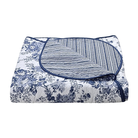 Laurel Manor Toile Garden Cotton Bedspread