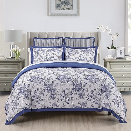 Laurel Manor Toile Garden Comforter Set