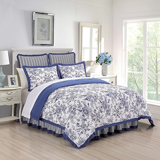 Laurel Manor Toile Garden Comforter Set
