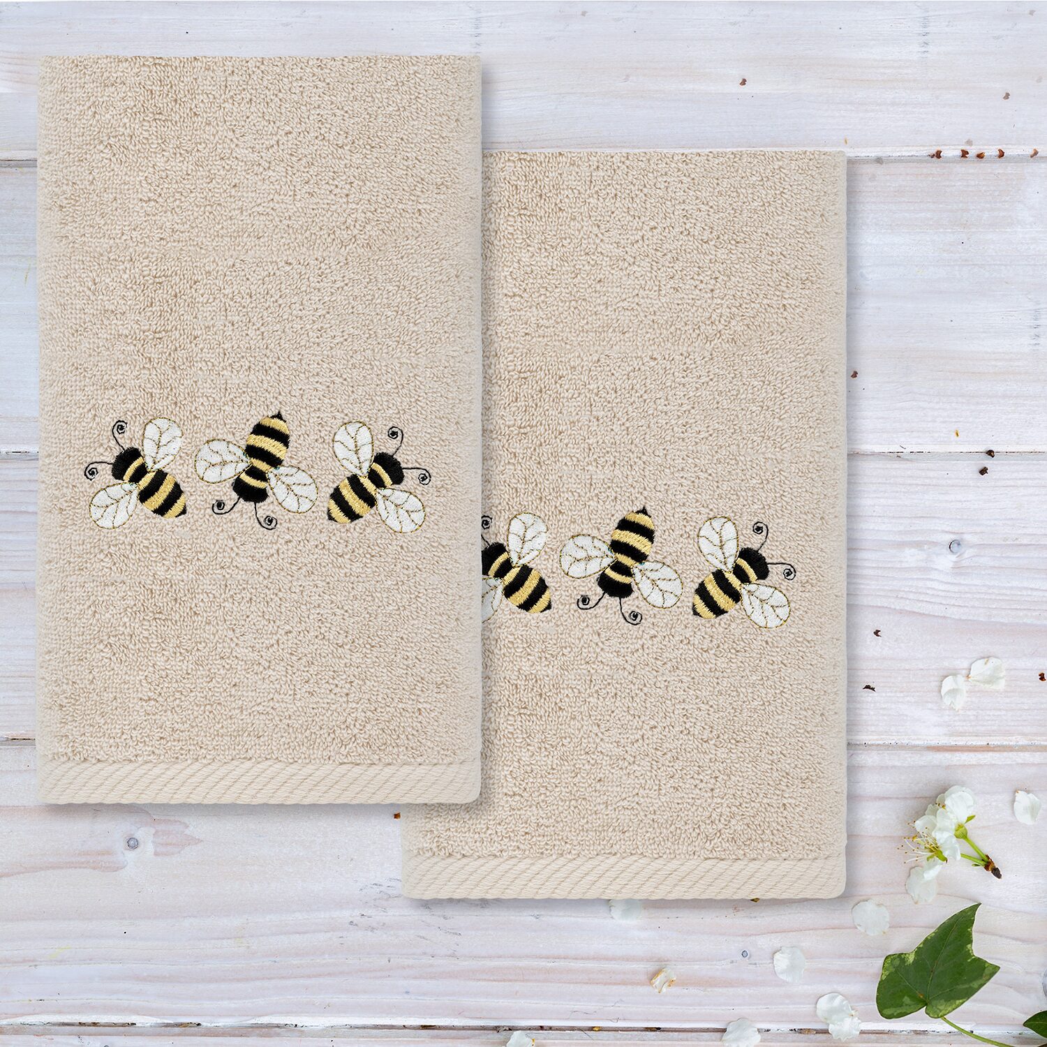 Linum Home Textiles Primavera Embroidered 2-pc. Hand Towel