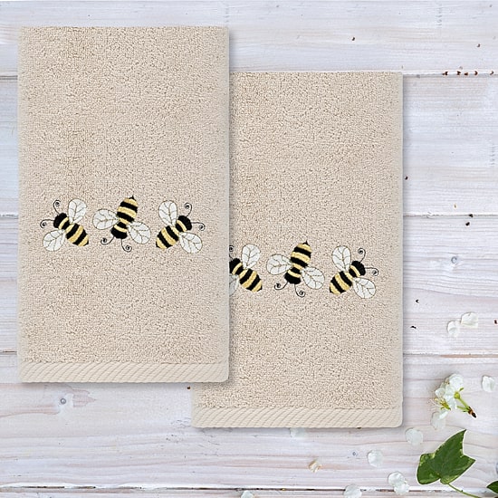 Linum Home Textiles Primavera Embroidered 2-pc. Hand Towel