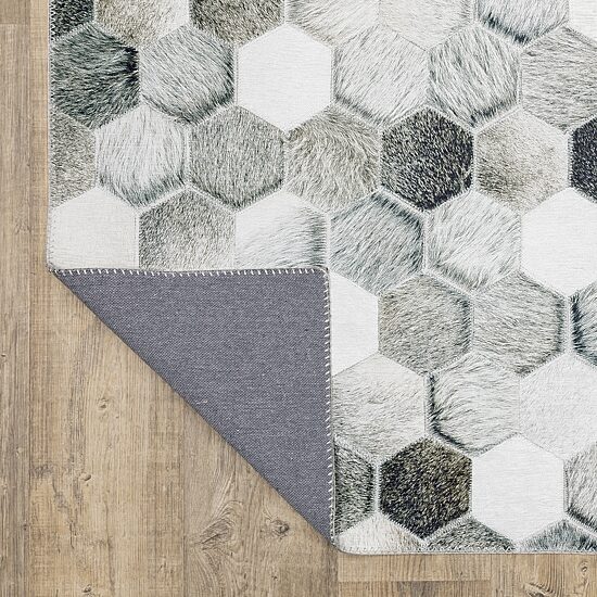Covington Home Marcel Faux Hide Mosaic 24"X96" Indoor Rectangular Runner