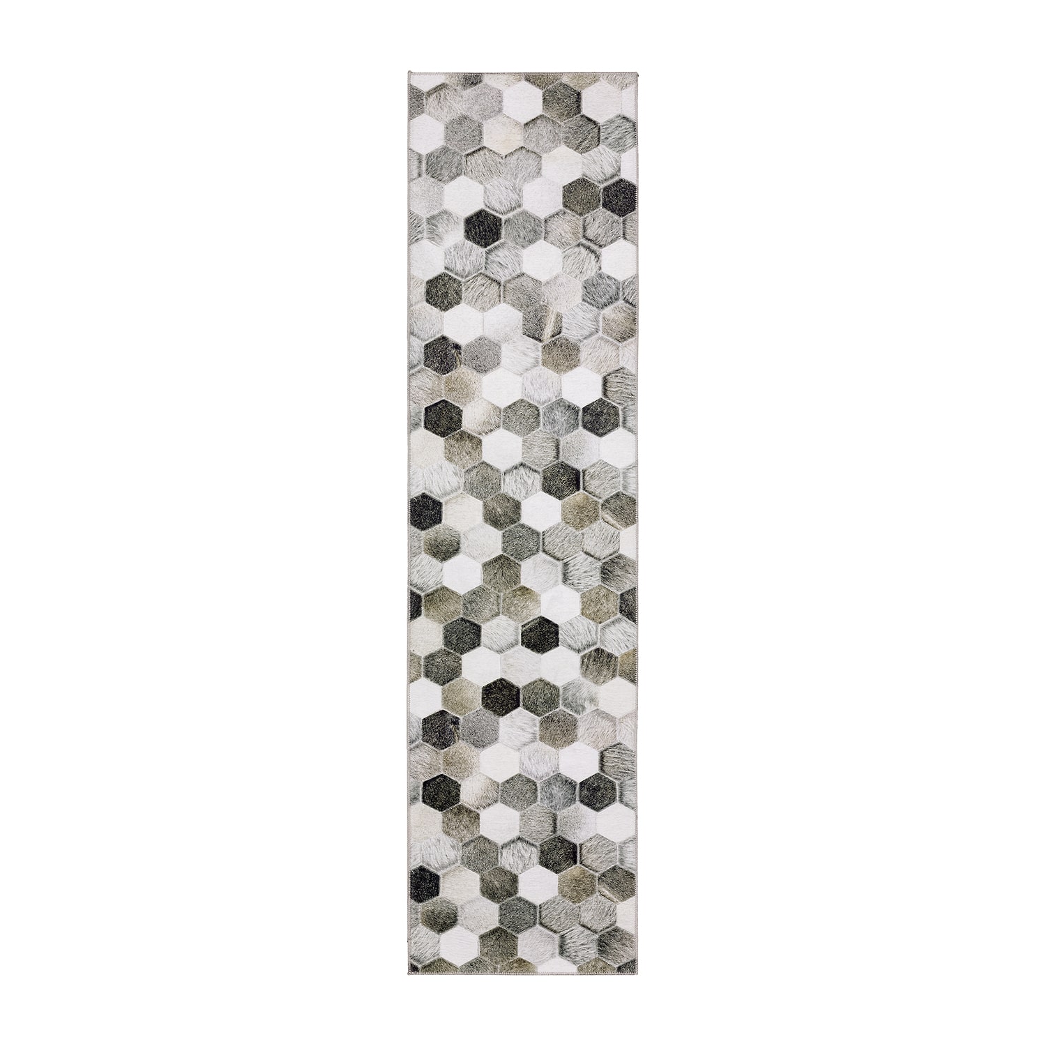 Covington Home Marcel Faux Hide Mosaic 24"X96" Indoor Rectangular Runner