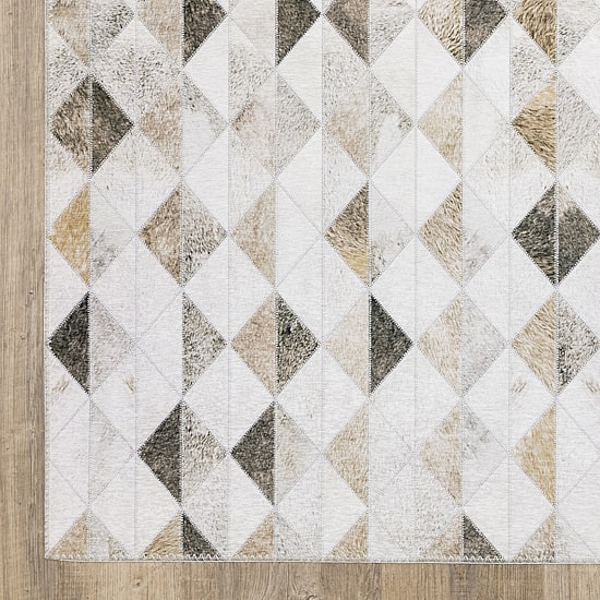 Covington Home Marcel Faux Hide Diamonds Indoor Rectangular Area Rug