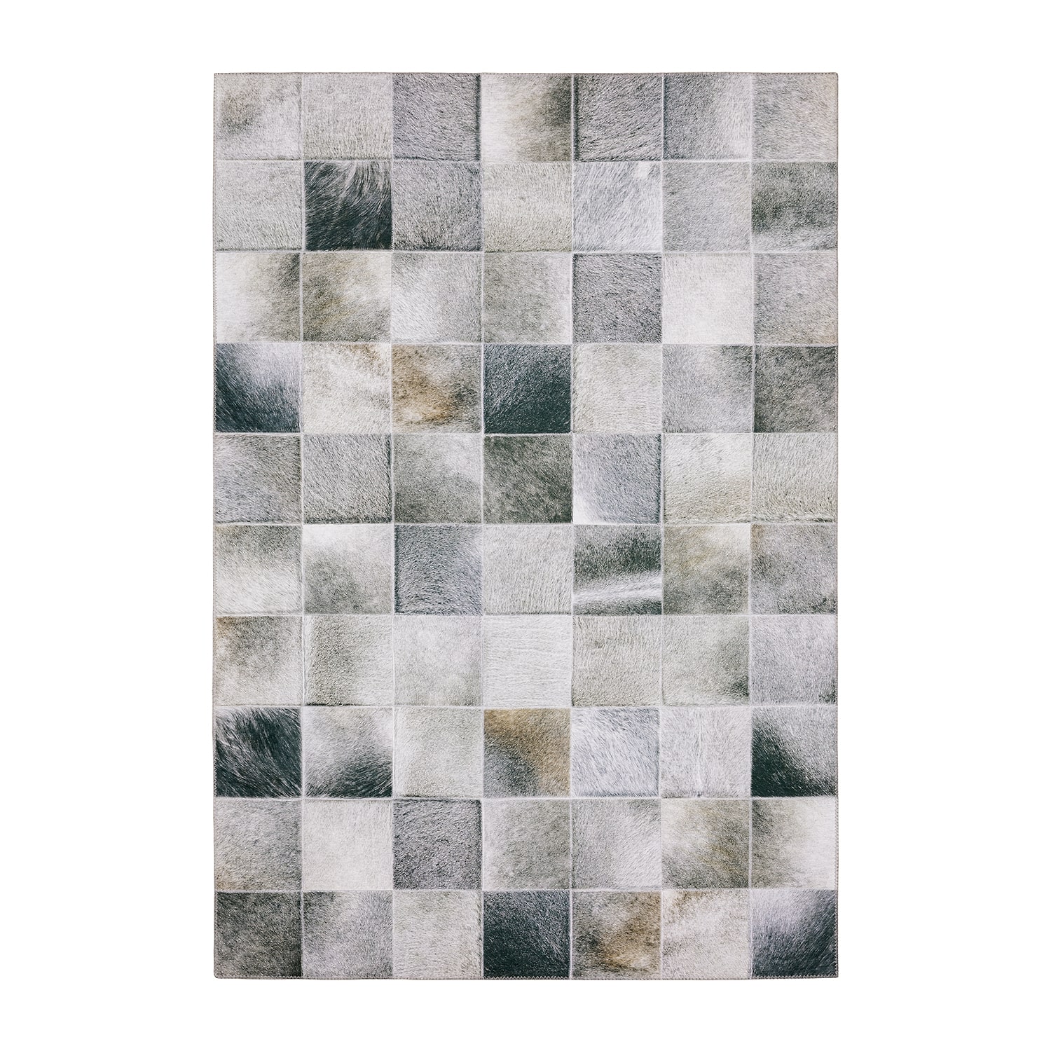 Covington Home Marcel Faux Hide Blocks Indoor Rectangular Area Rug