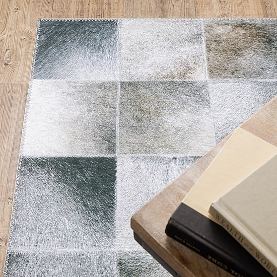 Covington Home Marcel Faux Hide Blocks Indoor Rectangular Area Rug