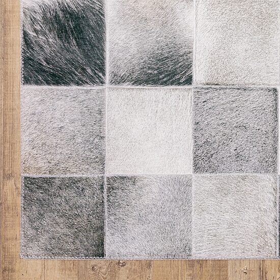 Covington Home Marcel Faux Hide Blocks Indoor Rectangular Area Rug
