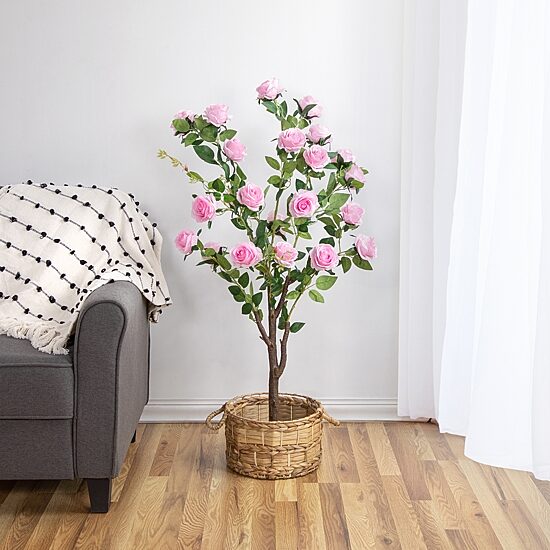 Northlight 44in Pink Potted Artificial Plant