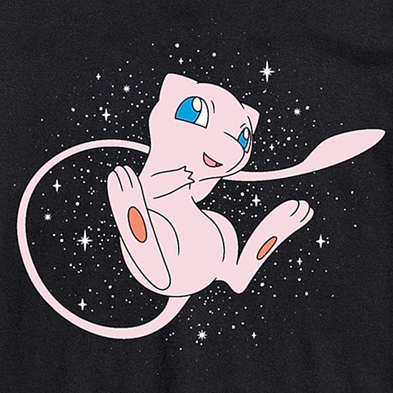 Pokemon Mew Tee Womens Juniors Crew Neck Short Sleeve Regular Fit Pokemon Graphic T-Shirt