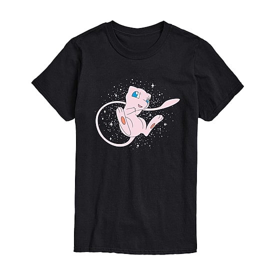 Pokemon Mew Tee Womens Juniors Crew Neck Short Sleeve Regular Fit Pokemon Graphic T-Shirt