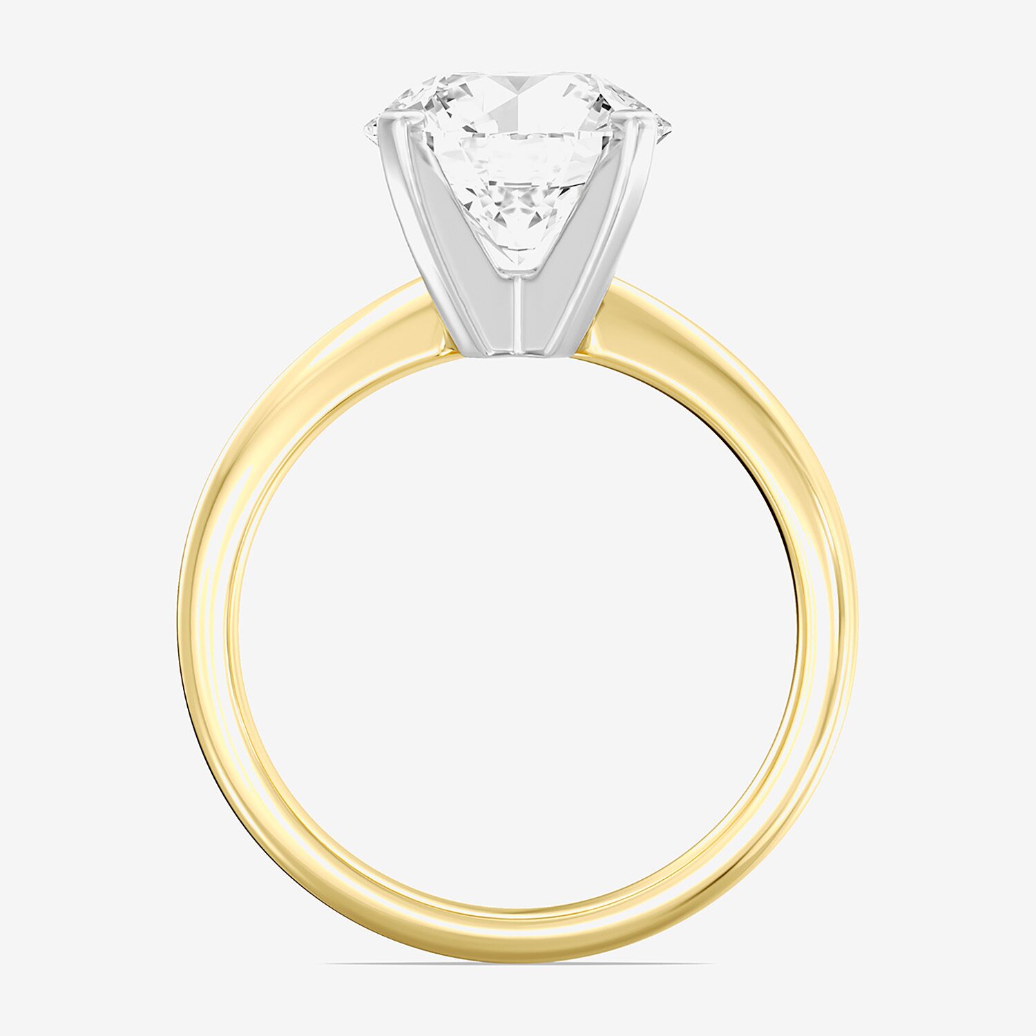 3 CT. Round Lab-Grown (G / VS2) Diamond Solitaire Engagement Ring 14K Gold