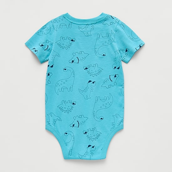 Okie Dokie Baby Boys Crew Neck Short Sleeve Bodysuit