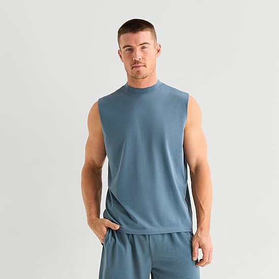 Xersion Mens Crew Neck Sleeveless Muscle T-Shirt