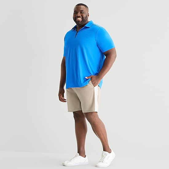 Shaquille O'Neal XLG™ Active Mens 8" Big and Tall Moisture Wicking Workout Shorts
