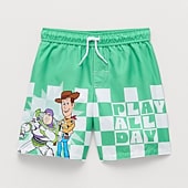 Disney Collection Little & Big Kid Boys Buzz Lightyear Toy Story Woody Swim Trunks