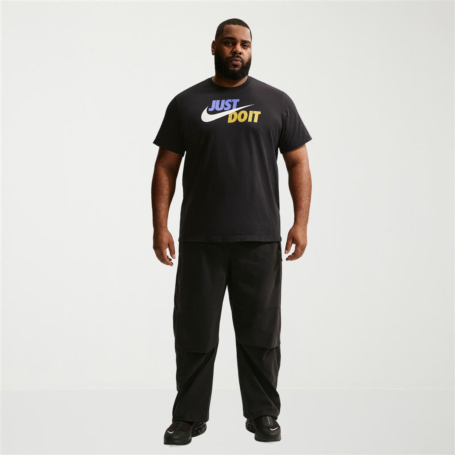 Nike Just Do It Mens Crew Neck Short Sleeve Classic Fit Big and Tall Graphic T-Shirt