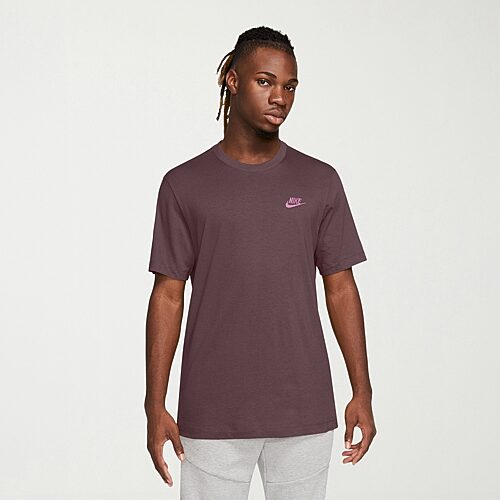 Nike Club Embroidered Logo Mens Crew Neck Short Sleeve Active Big and Tall T-Shirt, X-large Tall, Purple