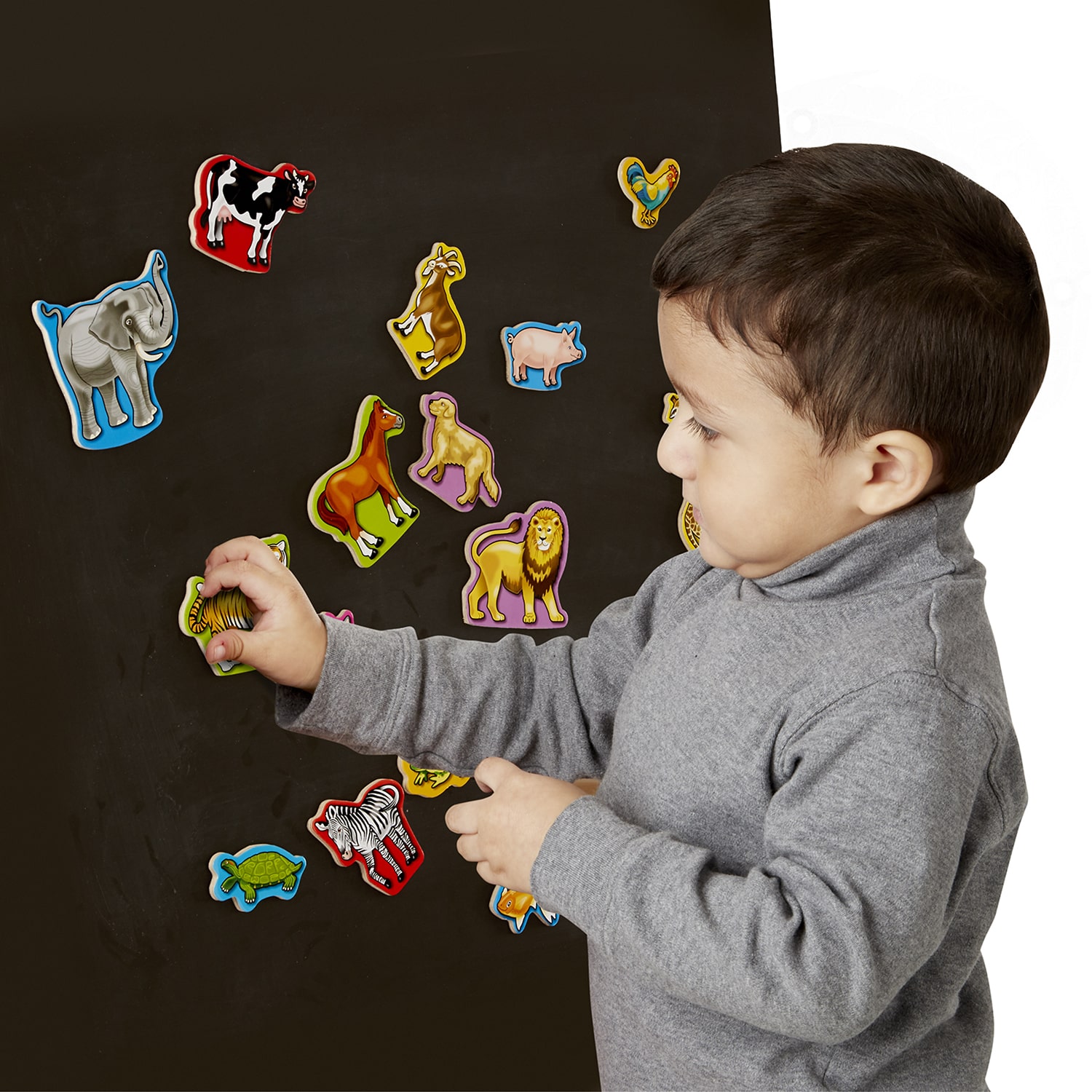 Melissa & Doug Wooden Animal Magnets Interactive Toy
