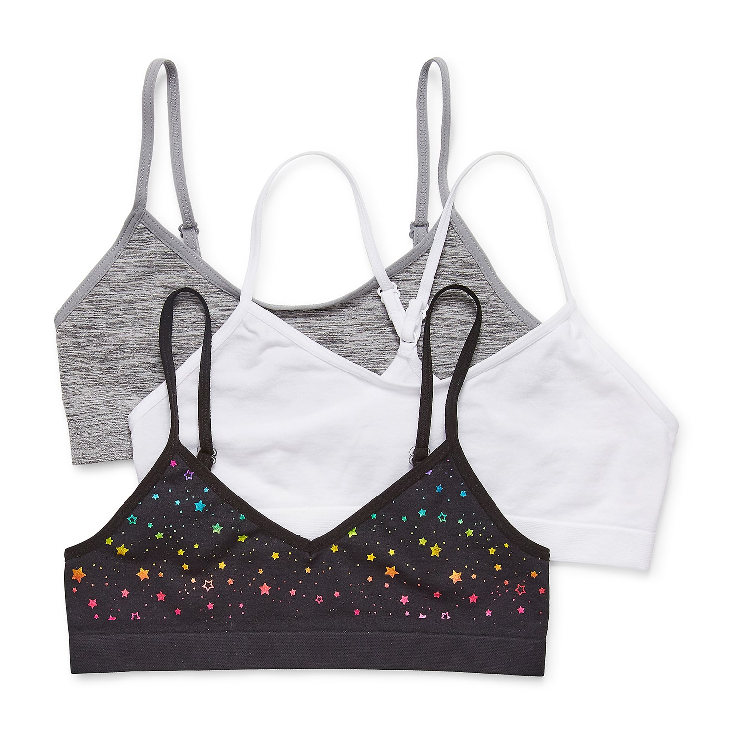 Maidenform Big Kid Girls Multi-Pack 3-pc. Bralette J4378