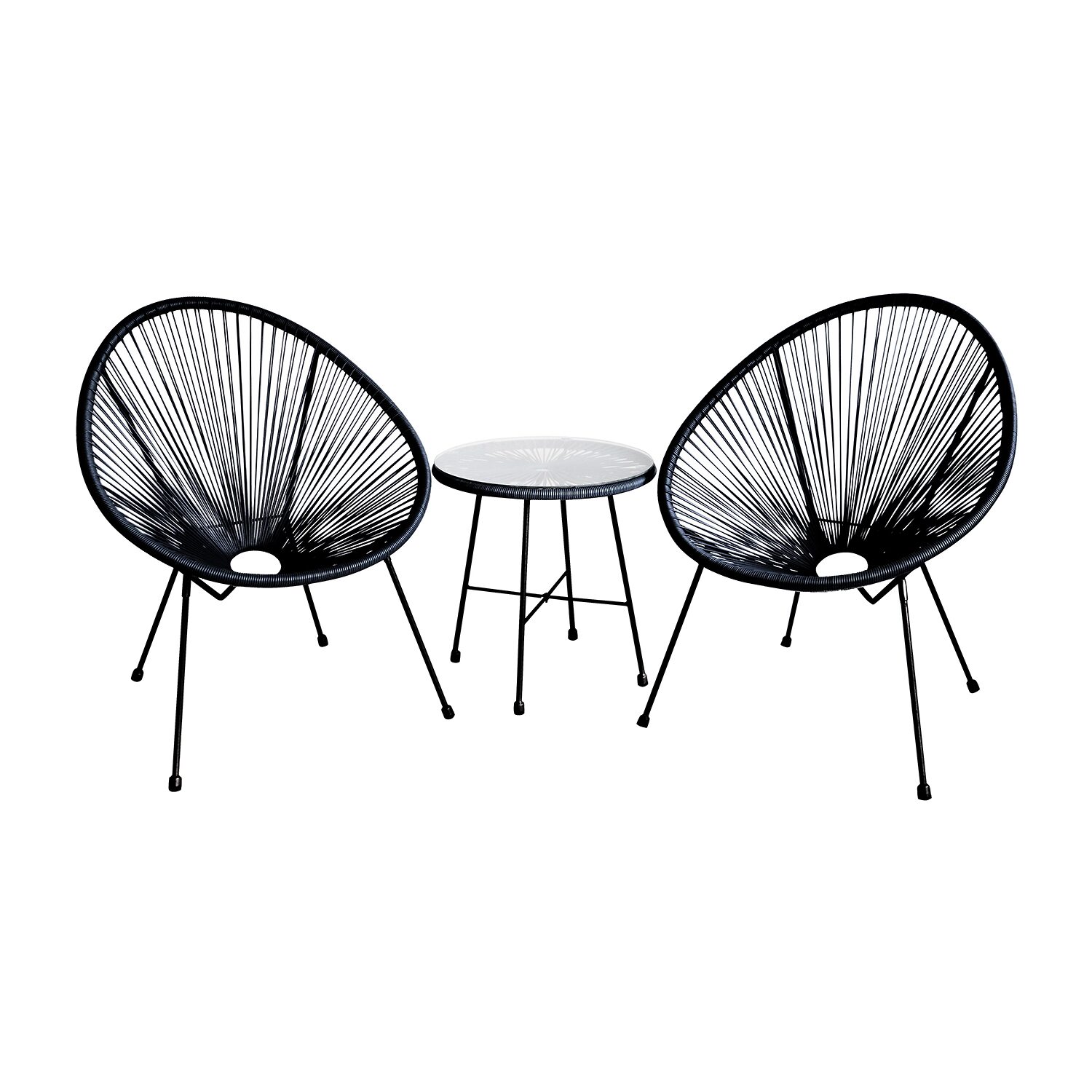 Sassio Outdoor And Patio Collection 3-pc. Conversation Set Weather Resistant