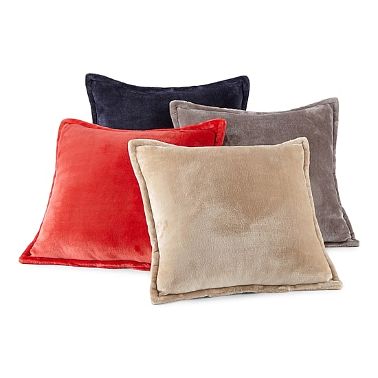 Home Expressions Velvet Plush 2-pack Square Throw Pillow