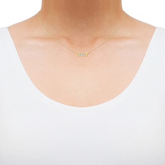 Limited Quantities! Womens 1/3 CT. T.W. Natural White Diamond 10K Gold Paperclip 18 Inch Pendant Necklace