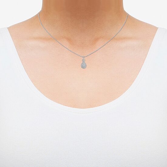 Limited Quantities! (F / Si2) Womens 1 CT. T.W. Lab Grown White Diamond 14K Gold 18 Inch Pendant Necklace