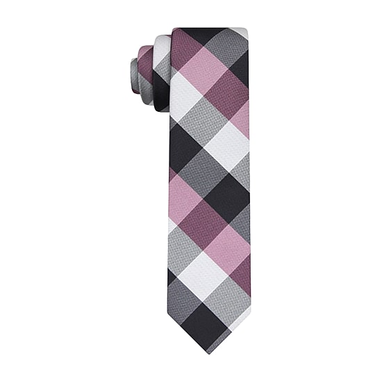 J. Ferrar Plaid Tie