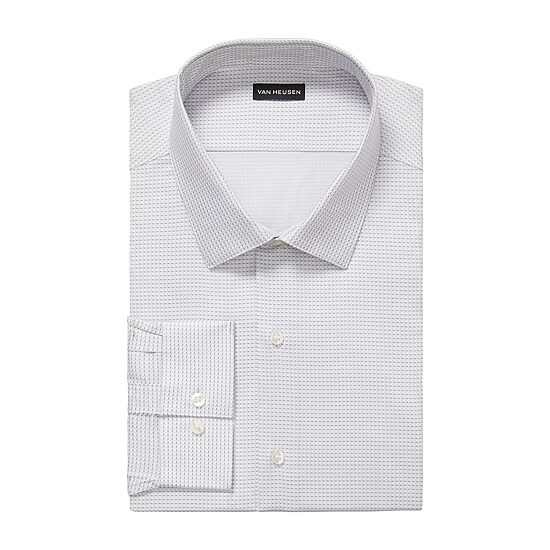 Van Heusen Big And Tall Comfort Performance Mens Classic Fit Stretch Fabric Wrinkle Free Long Sleeve Dress Shirt