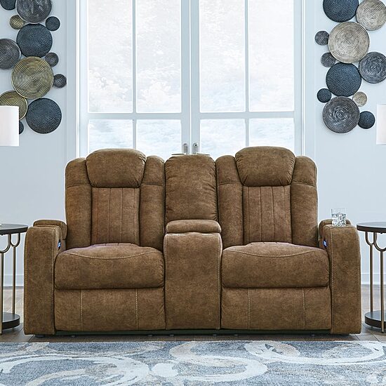 Signature Design By Ashley® Wolfridge Dual Power Reclining Loveseat