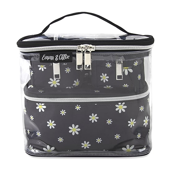 Emma & Chloe 4-pc.Travel Cosmetic Bag Train Set