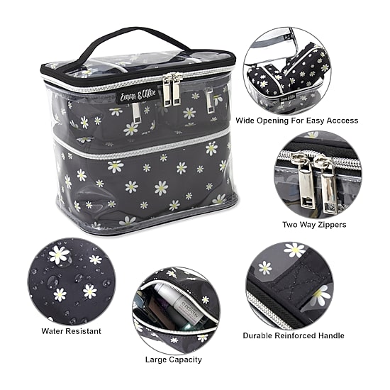Emma & Chloe 4-pc.Travel Cosmetic Bag Train Set