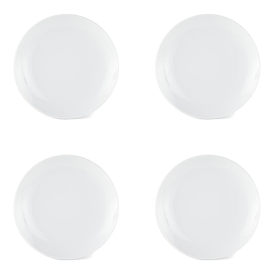 Home Expressions Porcelain Coupe 4-pc. Salad Plate