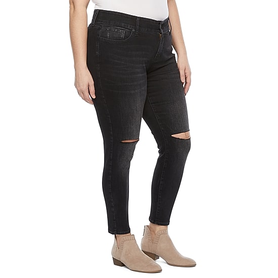 A.N.A Plus Womens Comfort Waist Skinny Jean