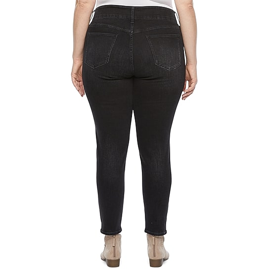 A.N.A Plus Womens Comfort Waist Skinny Jean