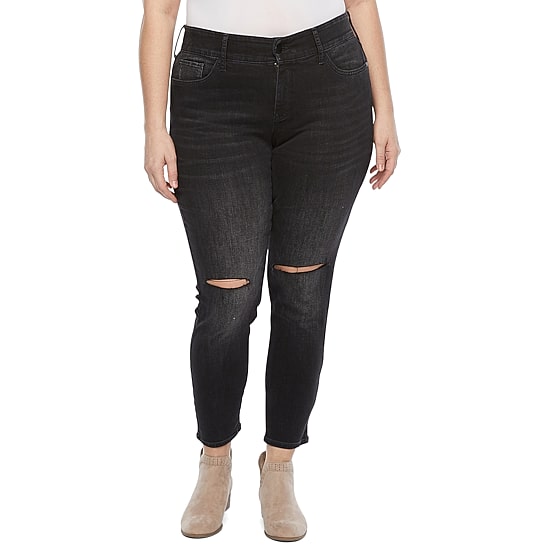 A.N.A Plus Womens Comfort Waist Skinny Jean