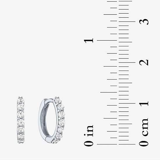 (H-I / SI2-I1) Diamond Addiction 1/4 CT. T.W. Lab Grown White Diamond 13mm Hoop Earrings