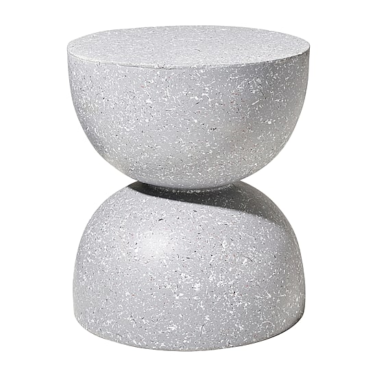 Glitzhome 17.75in Mgo Terrazzo Planter Stands